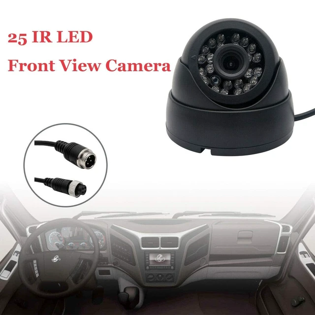 Alt view image 3 of 5 - Universel MASO Front View Camera for Car Bus Truck Trailers Caravan Camper Heavy Reverse Black 4 PIN 9V-36V