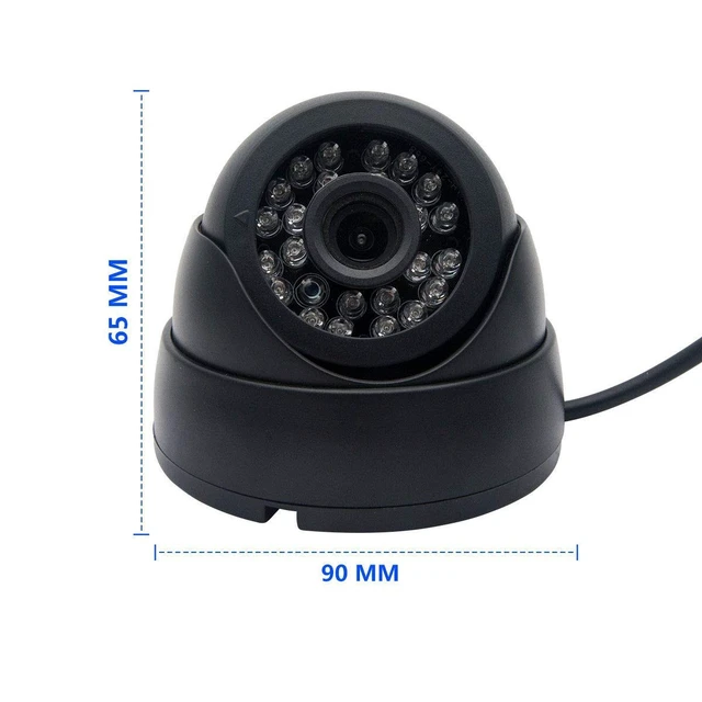 Alt view image 2 of 5 - Universel MASO Front View Camera for Car Bus Truck Trailers Caravan Camper Heavy Reverse Black 4 PIN 9V-36V