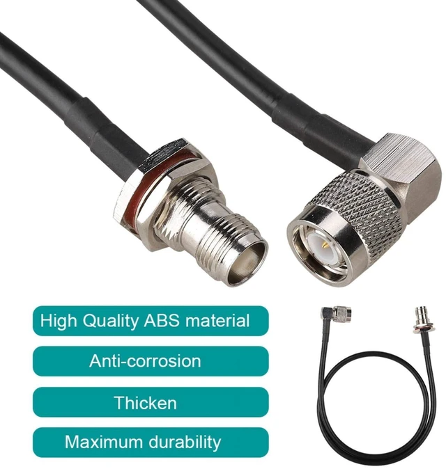 Alt view image 4 of 5 - Vipxyc 60cm TNC Male to TNC Female Antenna Extension Cable Compatible with PRC-152, PRC148, United Start PRC-148, TCA PRC-152A