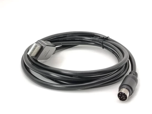 Alt view image 2 of 5 - RIKYJIC FT232RL USB Male to Mini Din 6-Pin Male Round Head Cable for Schneider Sepam RS232 Communication (3 Meter)