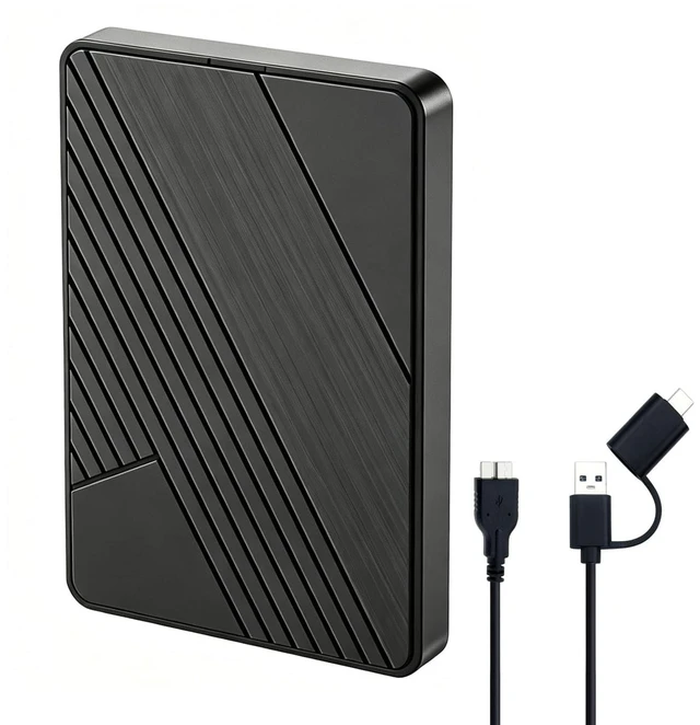 Main image of HWAYO 500GB Ultra Slim Portable External Hard Drive USB 3.0-HDD