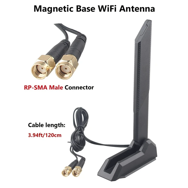 Alt view image 5 of 5 - ZDE ZP596C PCIe to M.2 E Key HAT Magnetic Base Antenna WiFi7 6 6E 5 PCIe to 2.5G Ethernet Network Port HAT for Raspberry Pi 5 Support Google TPU WiFi 7 BE200 WIFI6E AX210 MT7922 WIFI6 AX200