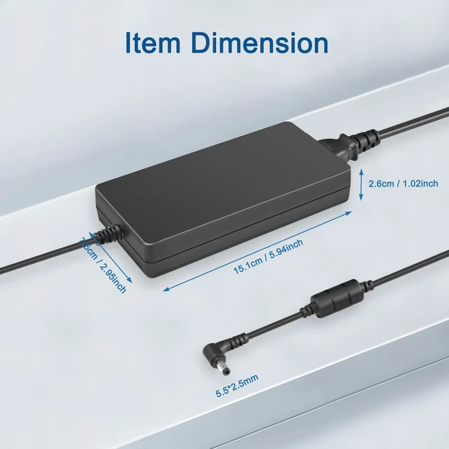 Alt view image 2 of 5 - JUYOON 20V 11.5A 230w Charger Compatible with Msi GS66 GS76 WS66 WS76 Creator 15 17 xpg Xenia 15g 2023 Laptop Charger A17-230P1B A230A038P