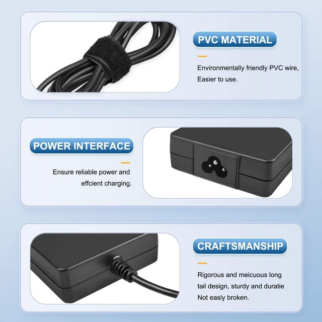 Alt view image 5 of 5 - JUYOON 20V 11.5A 230w Charger Compatible with Msi GS66 GS76 WS66 WS76 Creator 15 17 xpg Xenia 15g 2023 Laptop Charger A17-230P1B A230A038P
