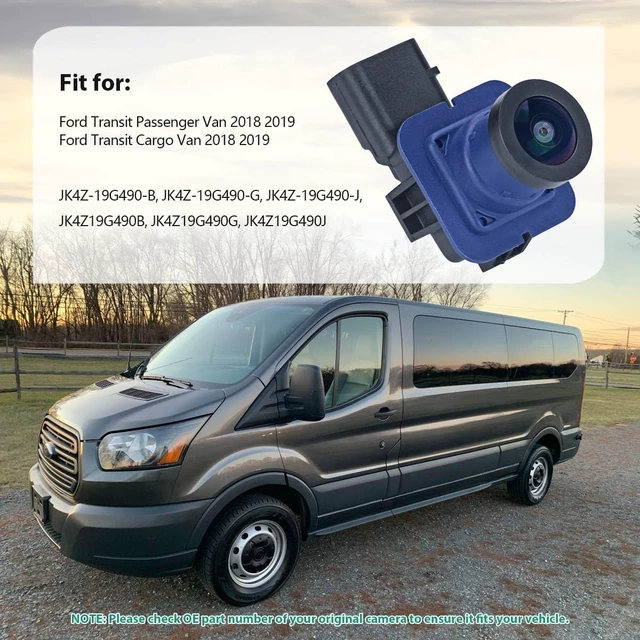 Alt view image 2 of 5 - JK4Z-19G490-B Backup Rear Camera Replacement for Ford Transit Passenger Van 2018 2019 & Ford Transit Cargo Van 2018 2019, OE Cam Replaces JK4Z-19G490-G, JK4Z-19G490-J, by GreenYi