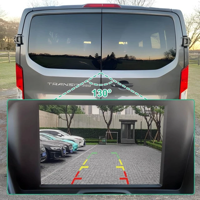 Alt view image 3 of 5 - JK4Z-19G490-B Backup Rear Camera Replacement for Ford Transit Passenger Van 2018 2019 & Ford Transit Cargo Van 2018 2019, OE Cam Replaces JK4Z-19G490-G, JK4Z-19G490-J, by GreenYi