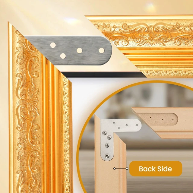 Alt view image 4 of 5 - CasaDHG Gold TV Frame, Compatible ONLY with 55 Samsung The Frame TV Pro TVs, Golden Art Bezel, Fits LS03A/LS03B/LS03C/LS03D/LS03FA/LS03FW (20212025 & 2025 Pro) (55")
