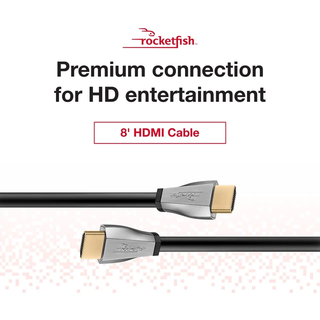Alt view image 2 of 5 - Rocketfish 8ft HDMI Cable
