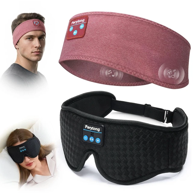 Main image of Perytong Sleep Mask and Sleeping Headphones, Finally a Combo that Lets You Sleep on Your Side Without Ear Pain - 14+ Hour Bluetooth, Wireless Headphones for Side Sleepers, Travel, ASMR, Meditat