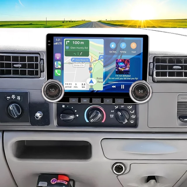 Alt view image 2 of 5 - 10.1" Android 15 Car Stereo Radio for Ford F250 F350 Super Duty 1999-2004