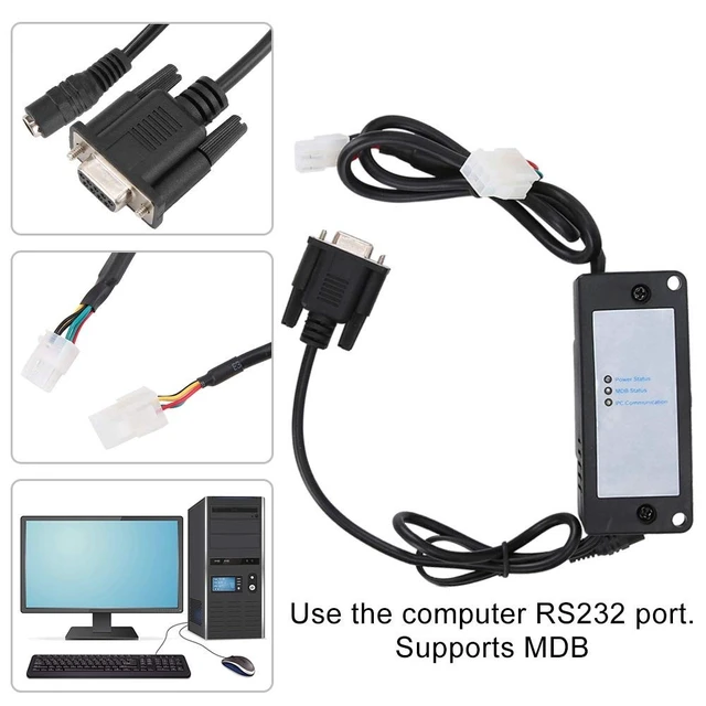 Alt view image 2 of 5 - Zopsc MDB to RS232 Converter 24V ABS for Payment Devices