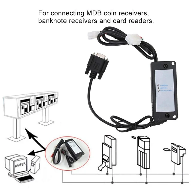 Alt view image 3 of 5 - Zopsc MDB to RS232 Converter 24V ABS for Payment Devices