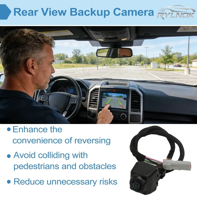Alt view image 2 of 5 - RYLNOK Rear View Backup Camera Parking Assist Camera