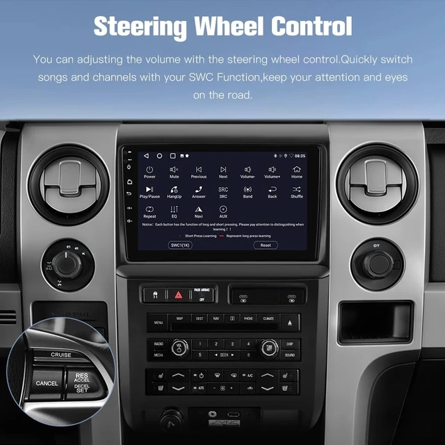 Alt view image 5 of 5 - Junsun 8 Core Car Radio Stereo for Ford F150 2009-2012 CarPlay