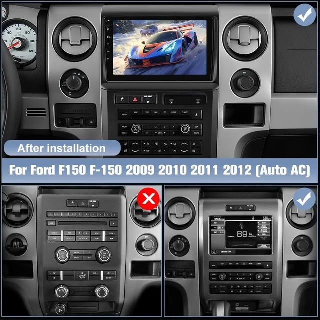 Alt view image 2 of 5 - Junsun 8 Core Car Radio Stereo for Ford F150 2009-2012 CarPlay