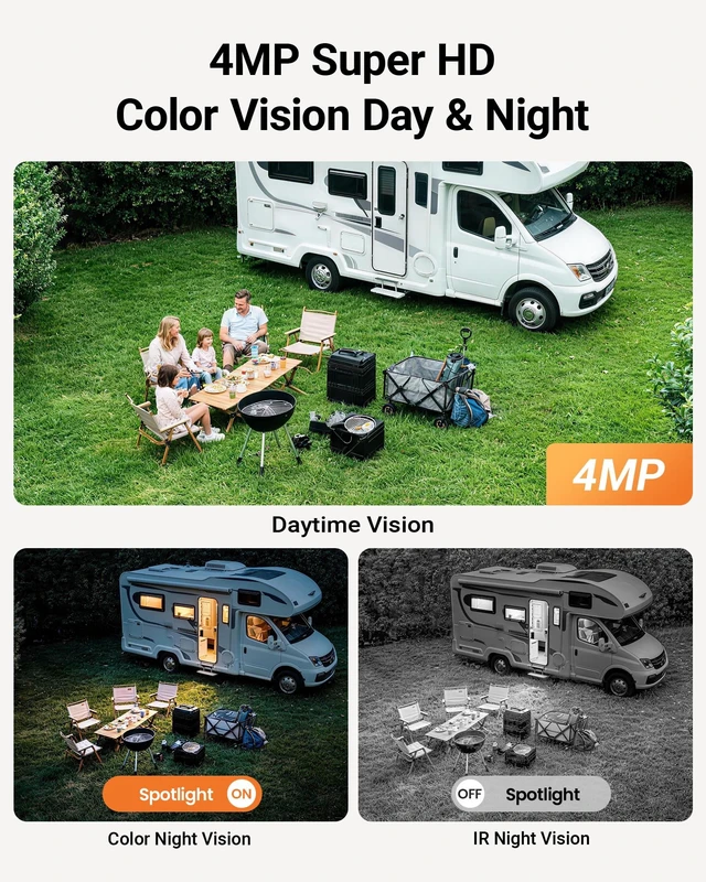 Alt view image 4 of 5 - Anlapus 4G LTE Cellular Security Camera, 4MP 2.5K Solar Powered Camera