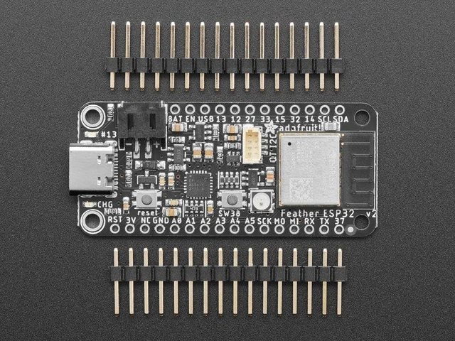 Alt view image 4 of 5 - ESP32 Feather V2-8MB Flash + 2 MB PSRAM - Stemma QT Ada 5400