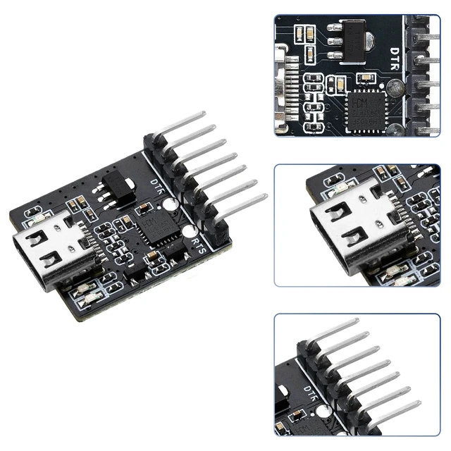 Alt view image 2 of 5 - CH9102F Downloader for ESP32 Development Board, 7Pin Type-C Port, with Auto-Burn Circuit