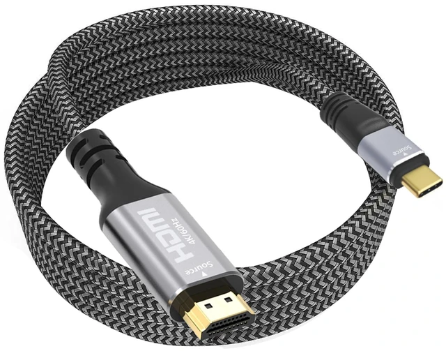 Main image of Cyberguys! USB C to HDMI Cable, 4K 60Hz Braided Type-C, 15 FT