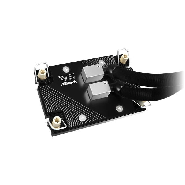 Alt view image 4 of 5 - ASRock WS XE 360D Workstation Liquid CPU Cooler, Dual-Pump Redundancy, 38mm Radiator, Intel Xeon, Aerospace LCP Fans, 0dB Silent, 6-Year Warranty