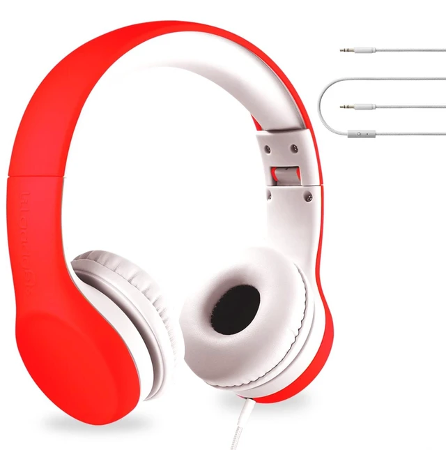 Main image of LilGadgets Connect+ Pro Wired Kids Headphones for School with Microphone, Volume Limiting Over-Ear Headset with Cord, SharePort Technology & SoftTouch Padding