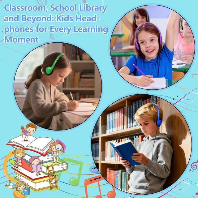 Alt view image 4 of 5 - MENGLALA USB Type C Headphones Bulk for Classroom Kids School 100 Pack