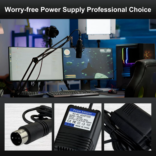 Alt view image 4 of 5 - MZSZYH 18.5VAC Power Adapter Compatible with Behringer Xenyx 502,802,1002