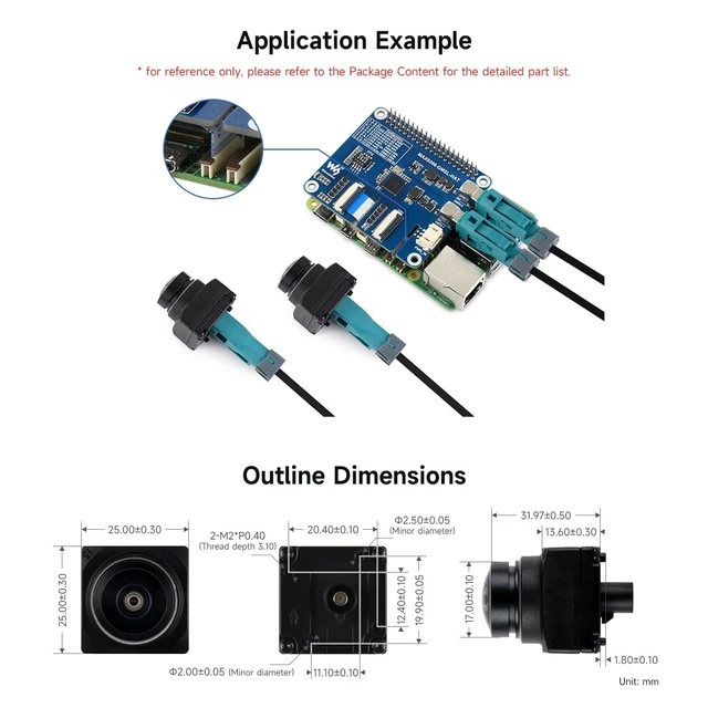 Alt view image 5 of 5 - Waveshare 2MP GMSL Camera Module, Automotive-Grade Image Sensor, Built-in ISP, AA Lens, IP67 Protection Degree and More Durable