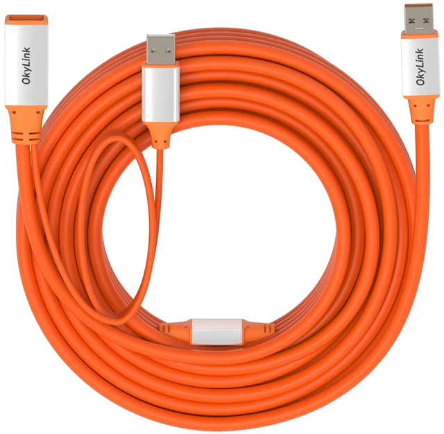 Alt view image 3 of 5 - OkyLink Active USB 3.2 Gen 2 Extension Cable 10Gbps 10Gbps, 32ft