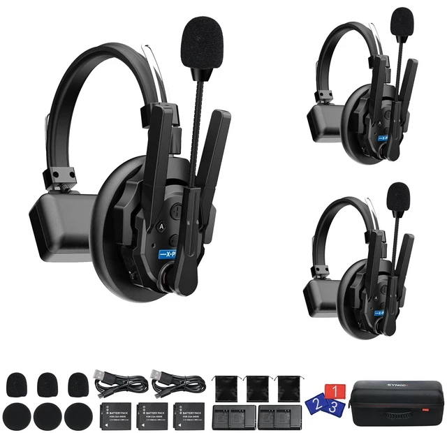 Main image of SYNCO XTalk XPro3 Wireless Intercom Headset System (Xpro3 Three Users)