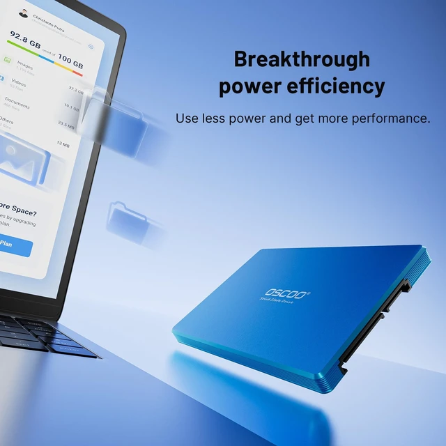 Alt view image 5 of 5 - OSCOO 1TB 2.5" SATA III SSD, 568TBW Endurance, 3D TLC NAND, Up to 560MB/s