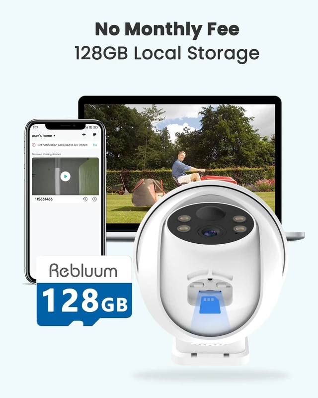 Alt view image 3 of 5 - Rebluum Micro 128GB SD Card for Solar Security Cameras Indoor Outdoor
