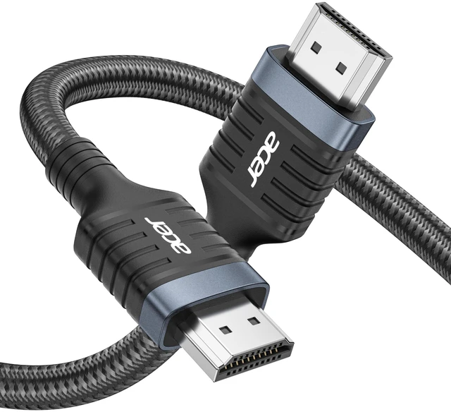 Main image of Acer HDMI 2.1 Cable 20FT (8K@60Hz,4K@120Hz) 48Gbps High-Speed Braided Cord