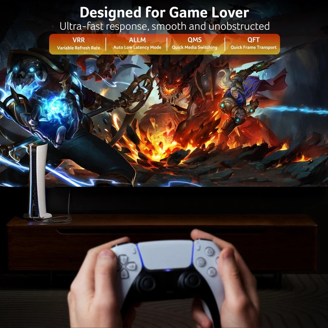 Alt view image 5 of 5 - Acer HDMI 2.1 Cable 20FT (8K@60Hz,4K@120Hz) 48Gbps High-Speed Braided Cord