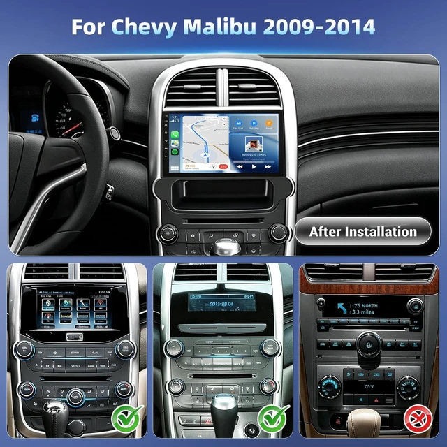 Alt view image 2 of 5 - Upgrade Android 15 Car Radio for Chevy Malibu 2009-2014