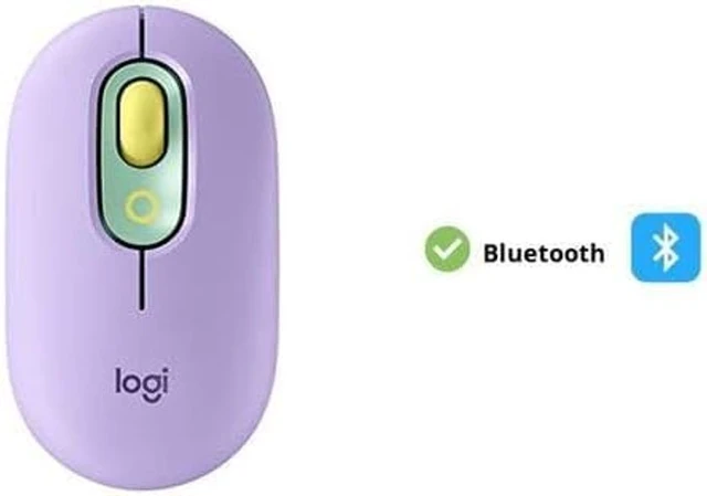 Alt view image 2 of 5 - Logitech POP Mouse, Wireless Mouse with Customizable Emojis, SilentTouch Technology, Precision/Speed Scroll, Compact Design, Bluetooth, Multi-Device, OS Compatible - Daydream Mint