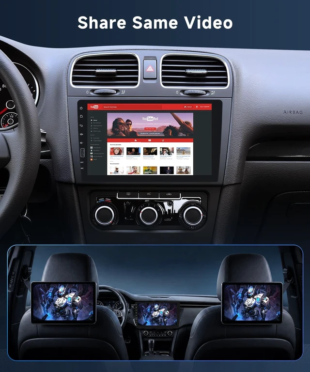 Alt view image 4 of 5 - Single Din Car Stereo with AM/FM/RDS Radio Backup Camera, Sellrich 9 inch IPS Touch Screen Single Din Radio Support Wireless Carplay Android Auto Bluetooth Mirror Link YouTube Online Video USB