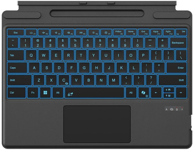 Main image of Surface Pro 11/10/9/8 Keyboard, Bluetooth Backlit Type Cover With Trackpad