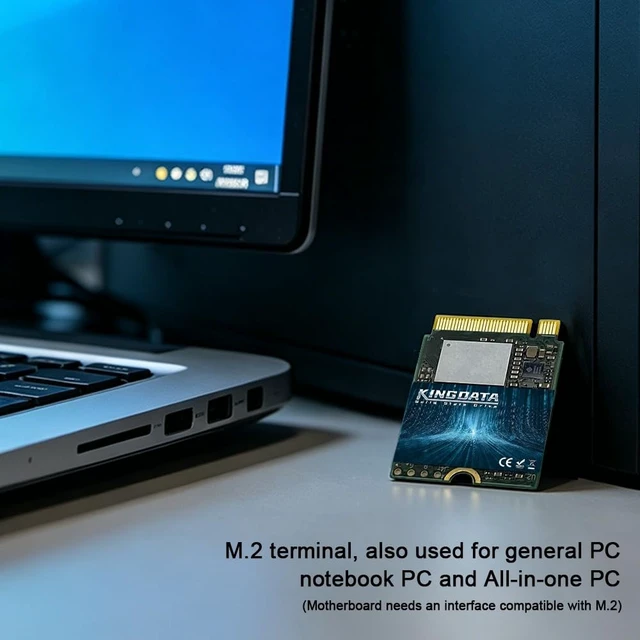 Alt view image 5 of 5 - KINGDATA M.2 2230 SSD 256GB PCIe NVMe Gen 3.0X4 Internal Solid State Drive High Performance Upgrade Compatible with Steam Deck, Microsoft Surface Pro X/7+/8, Laptop & Ultra-Compact Desktops