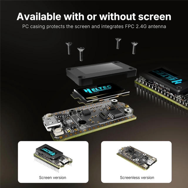 Alt view image 5 of 5 - Heltec ESP32 LoRa 32 V4-R8 Deve Board with Display
