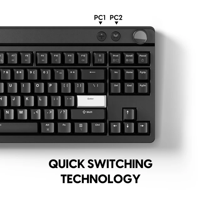 Alt view image 3 of 5 - Pulsar Gaming Gears Xboard QS Gaming Keyboard, 80%, Black