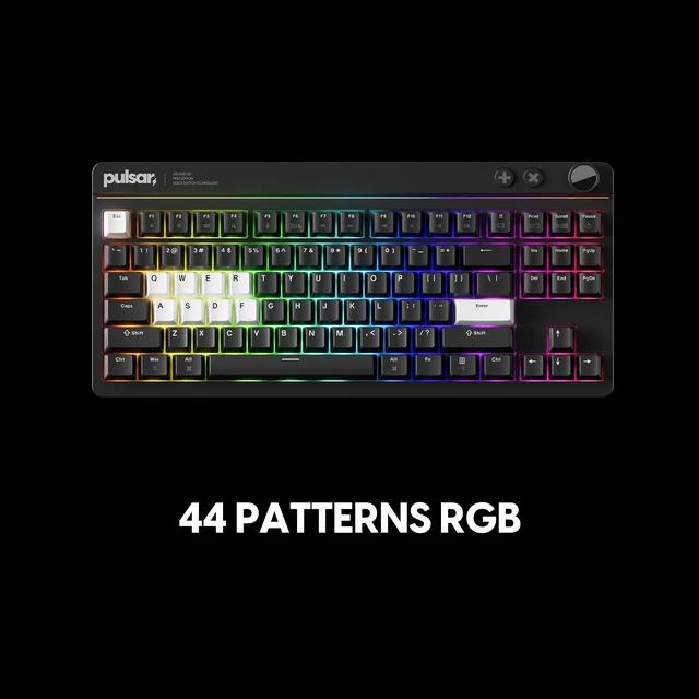 Alt view image 5 of 5 - Pulsar Gaming Gears Xboard QS Gaming Keyboard, 80%, Black