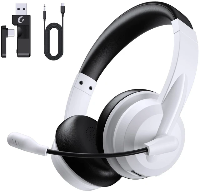 Main image of AOC Wireless Headset with Mic for Work, AI Noise Cancelling, Bluetooth