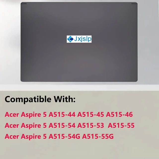 Alt view image 3 of 5 - Jxjslp Replacement LCD Back Cover for Acer Aspire 5 A515-44 A515-45 A515-46 A515-53 A515-54 A515-54G A515-55 A515-55G Series Laptop Rear Case Top Lid 60.HGLN7.002 (Black)
