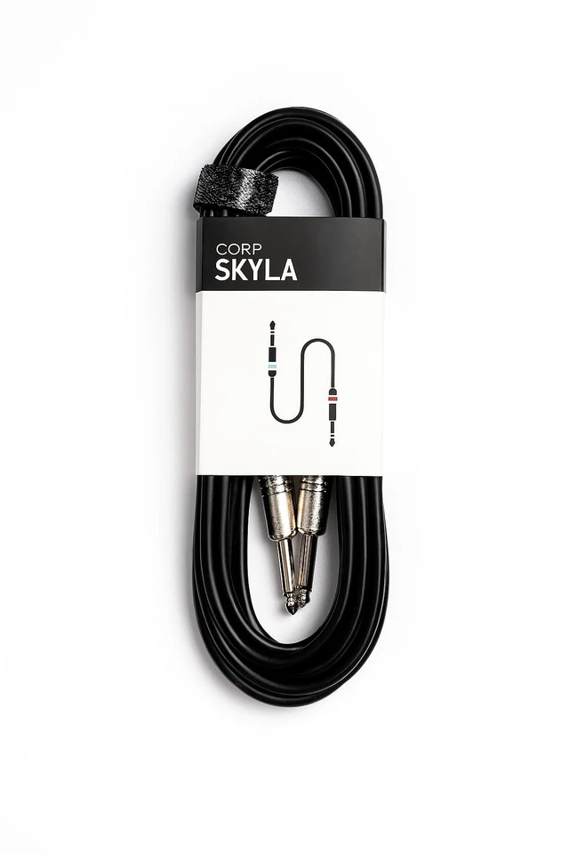 Alt view image 4 of 4 - Corp Skyla Guitar Instrument Cable Premium 1/4 Inch Plug Low Noise Professional Audio (118, Inches)