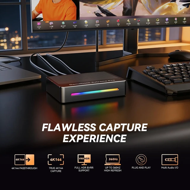 Alt view image 3 of 5 - ezcap401 4K Video Capture Card, HDMI 2.1, 4K144 Ultra-Low Latency