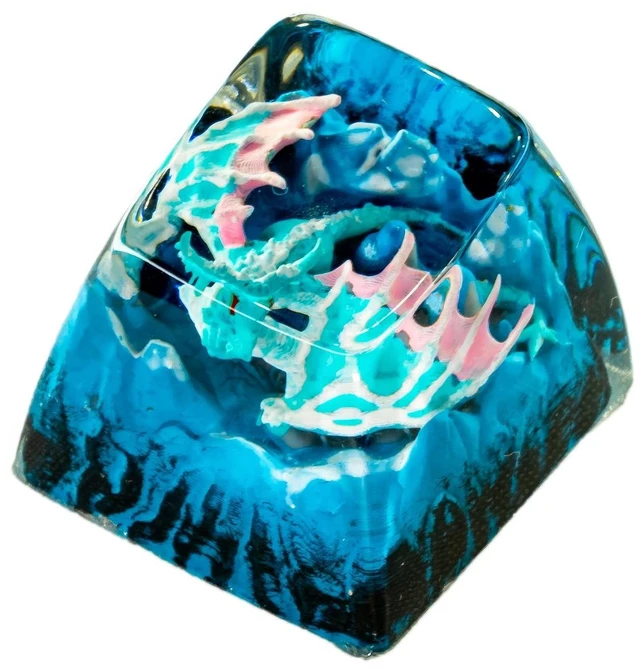 Main image of Artisan Keycap for DIY Replacenment, Handmade Resin Keycap, Dragon Custom Keycaps for Switch Gaming, Cherry MX Mechanical Keyboards