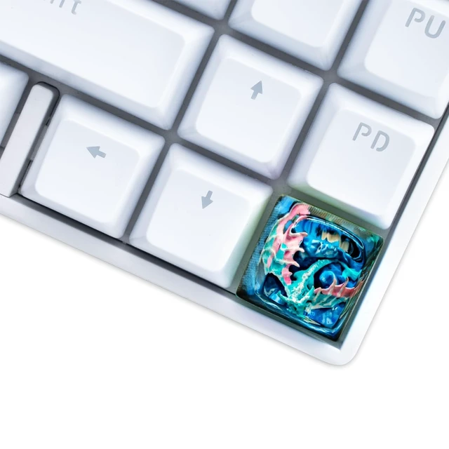 Alt view image 5 of 5 - Artisan Keycap for DIY Replacenment, Handmade Resin Keycap, Dragon Custom Keycaps for Switch Gaming, Cherry MX Mechanical Keyboards
