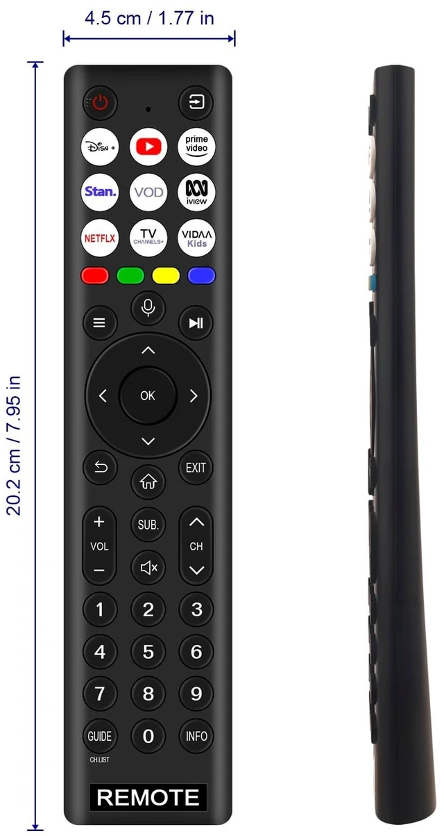 Alt view image 3 of 5 - ERF2R38 Replaced Voice Remote Control Compatible with Hisense ERF2R38 TV