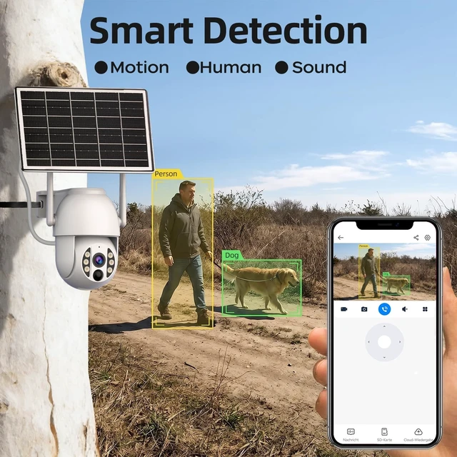 Alt view image 4 of 5 - JOOAN 2K Solar 4G LTE Security Camera for Remote Areas, No WiFi, No Power